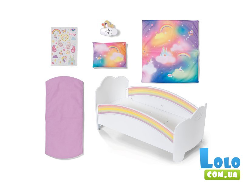 Кроватка для куклы Сон на радуге, Baby Born