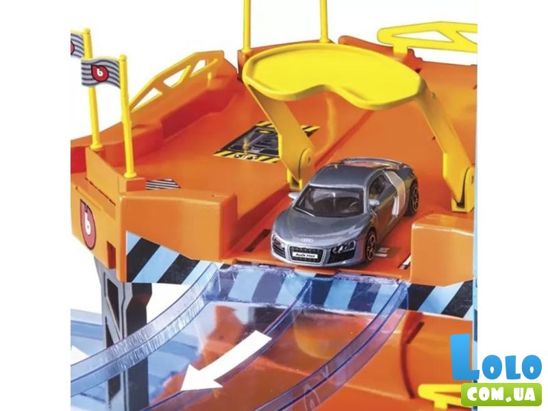 Игровой набор Гараж 3 уровня с 2 машинами, Bburago