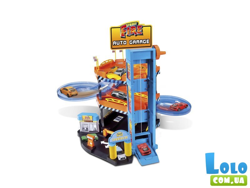 Игровой набор Гараж 3 уровня с 2 машинами, Bburago