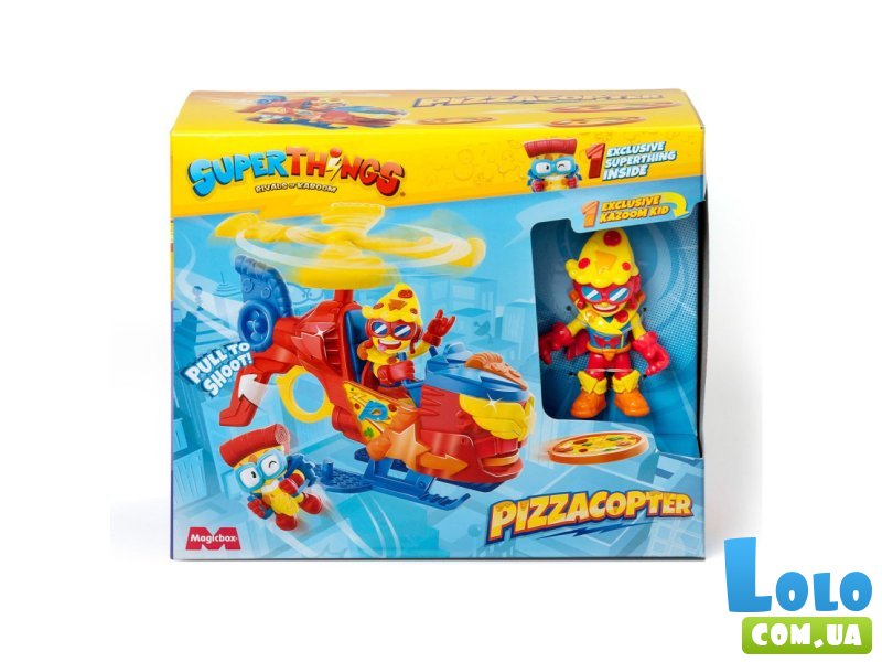 Фигурка Суперслайс в Пиццакоптере, SuperThings