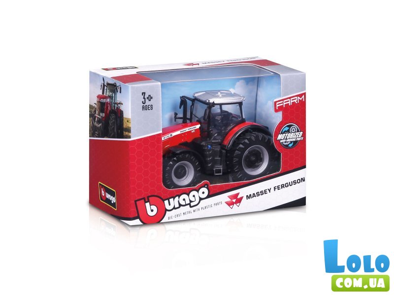 Трактор Massey Ferguson 8740S, Bburago