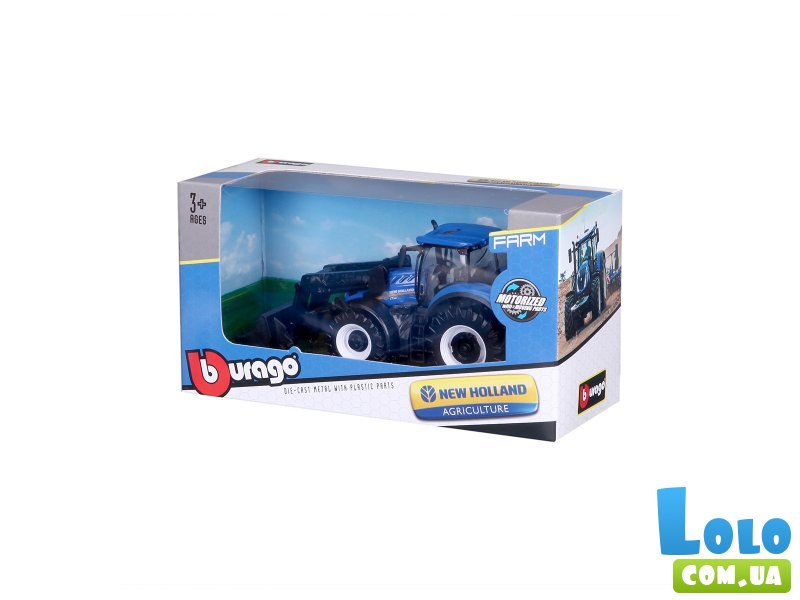 Трактор New Holland T7.315 с фронтальным погрузчиком, Bburago
