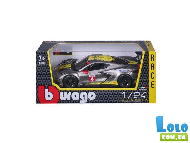 Машина Chevrolet Corvette C8.R, Bburago