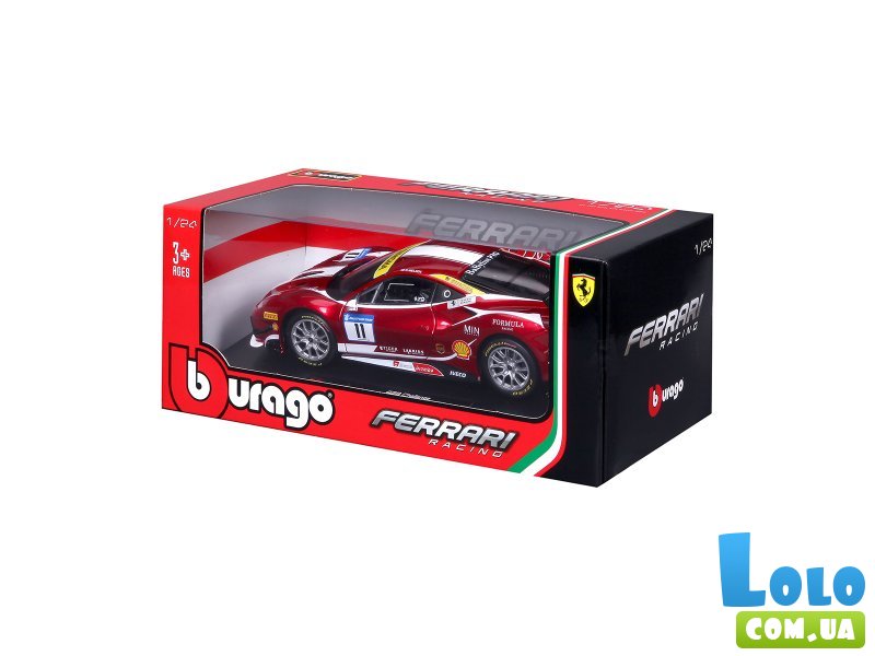 Машина Ferrari 488 Challenge, Bburago
