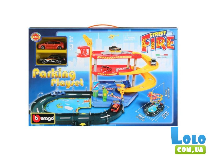 Игровой набор Гараж 3 уровня, Bburago