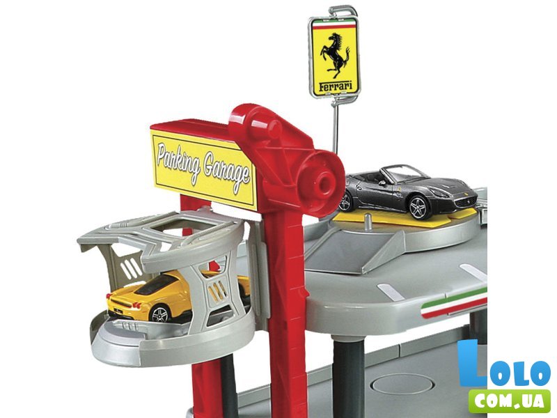 Игровой набор Гараж Ferrari, Bburago