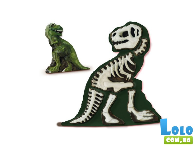Набор для создания гипсовой фигурки Ти-Рекс со скелетом