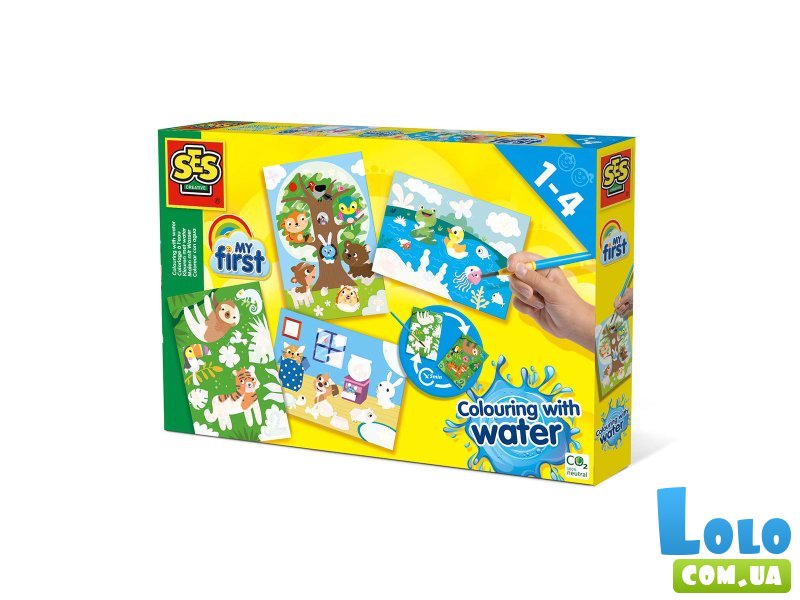Набор для творчества Водные рисунки Животные, SES Creative