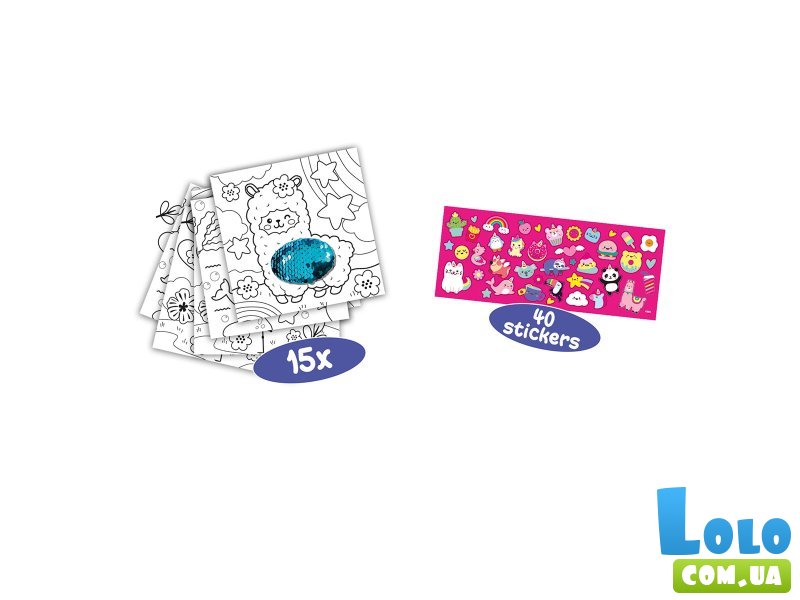 Набор для творчества Книжка-раскраска Блестки, SES Creative