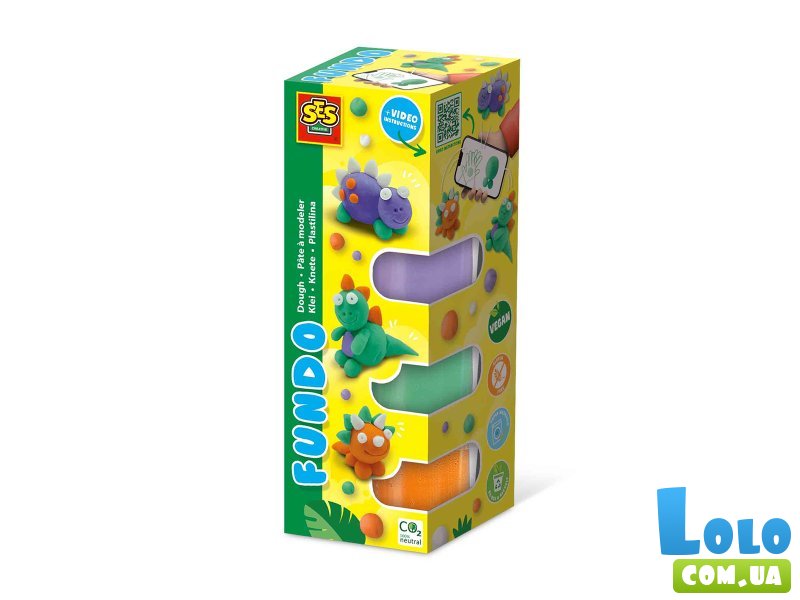 Набор для лепки Динозавры, SES Creative