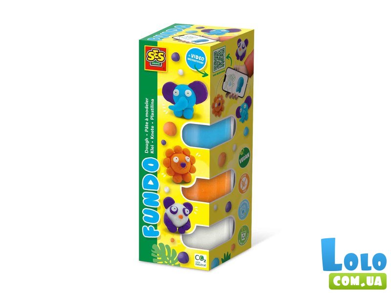 Набор для лепки Дикие животные, SES Creative