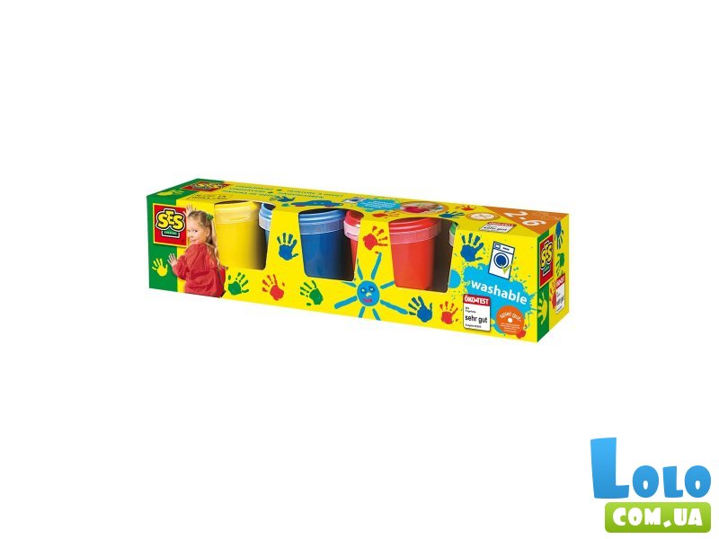 Пальчиковые краски Мои первые рисунки, SES Creative