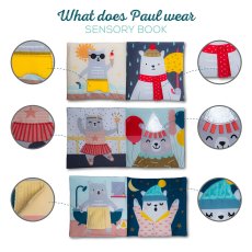 Книга для коляски Что наденет мишка Пол, Taf Toys