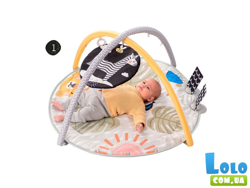 Развивающий музыкальный коврик Приключения на 360°, Taf Toys
