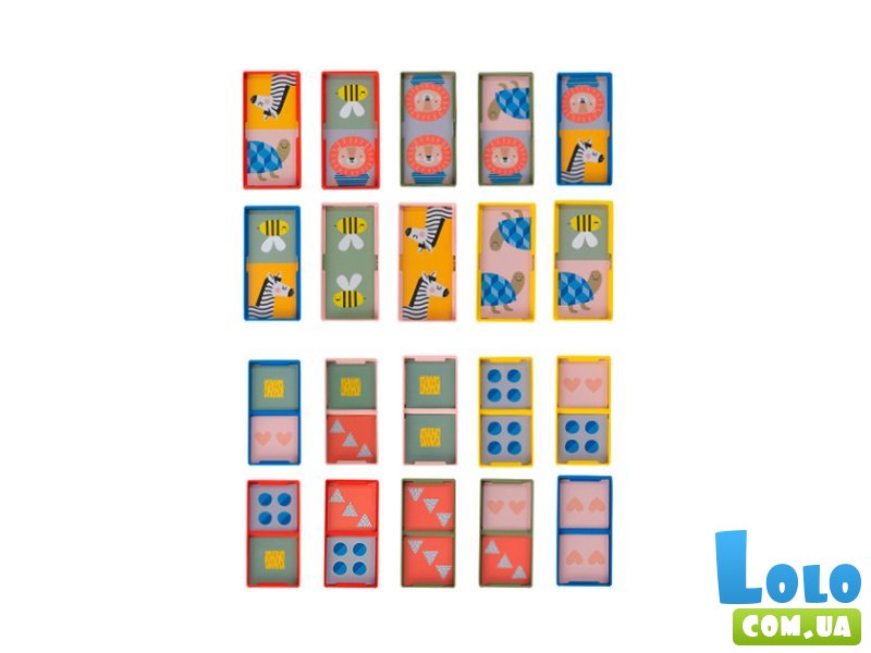 Развивающая игра коллекции Саванна – Мое первое домино, Taf Toys