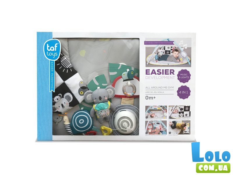 Развивающий музыкальный коврик с дугами коллекции Мечтательные коалы - Мир Вокруг