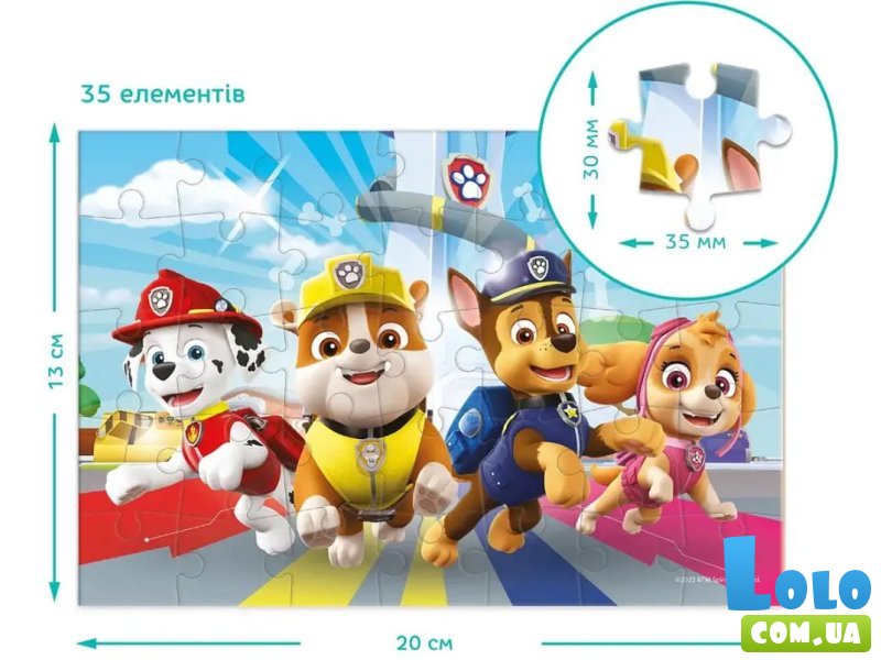 Пазл-мини Paw Patrol, DoDo, 35 эл.