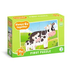 Пазл Всегда вместе. Коровки, DoDo, 12 эл.