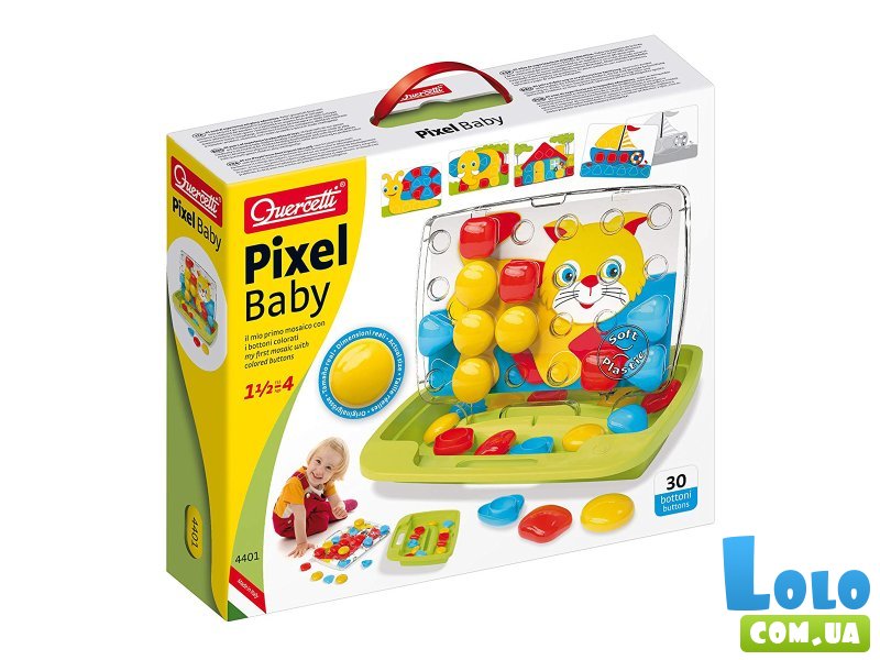 Детская мозаика Pixel Baby, Quercetti