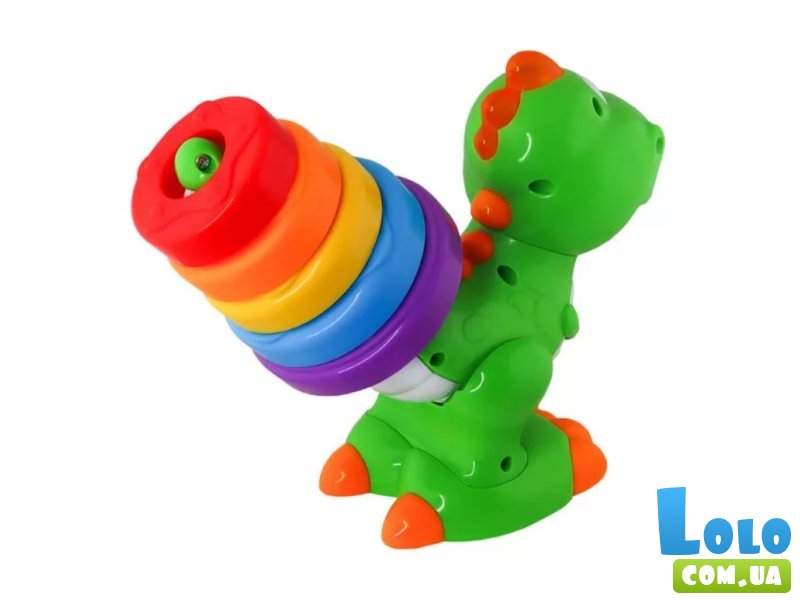 Динозавр радужный двуязычный, KIDDI SMART (укр., англ.)