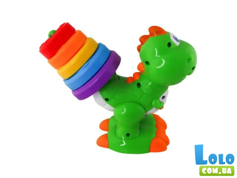 Динозавр радужный двуязычный, KIDDI SMART (укр., англ.)
