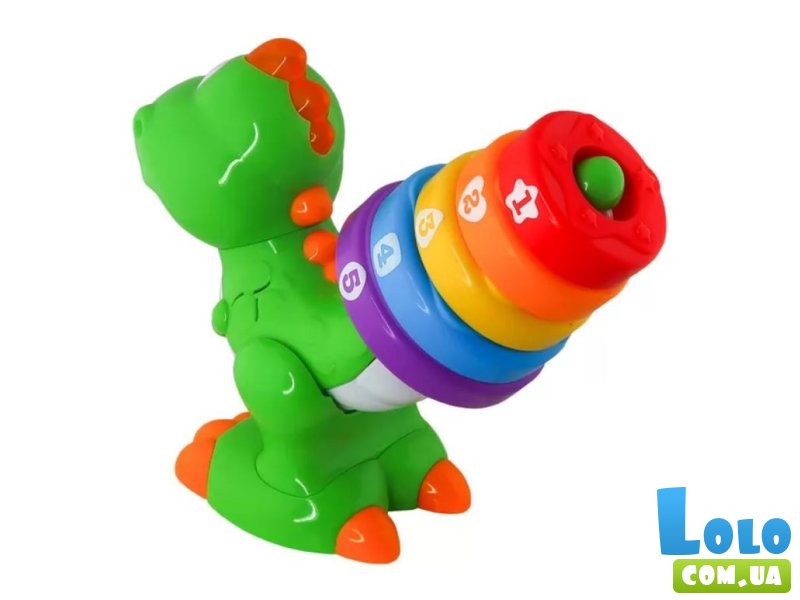 Динозавр радужный двуязычный, KIDDI SMART (укр., англ.)