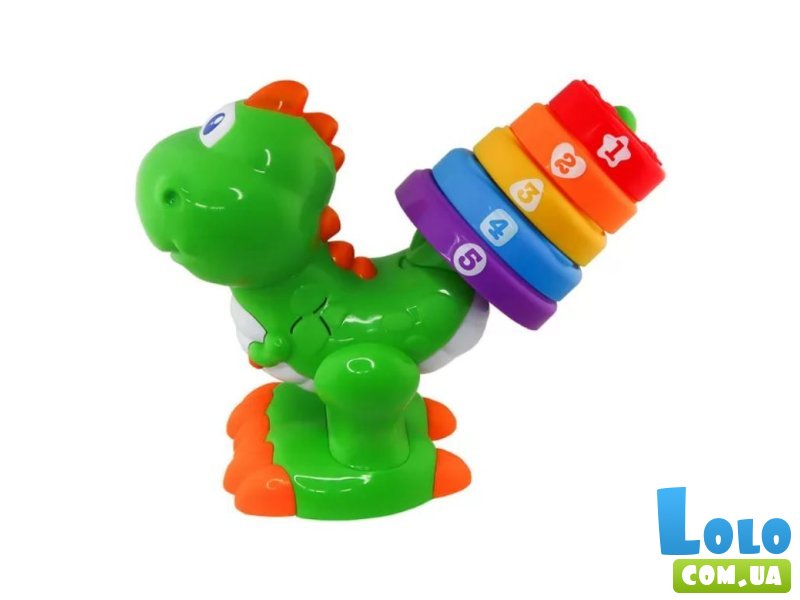 Динозавр радужный двуязычный, KIDDI SMART (укр., англ.)