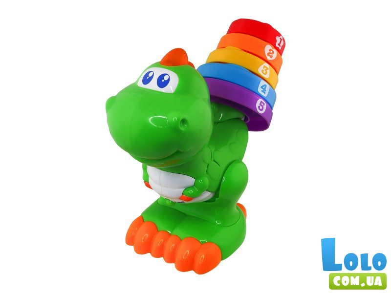 Динозавр радужный двуязычный, KIDDI SMART (укр., англ.)