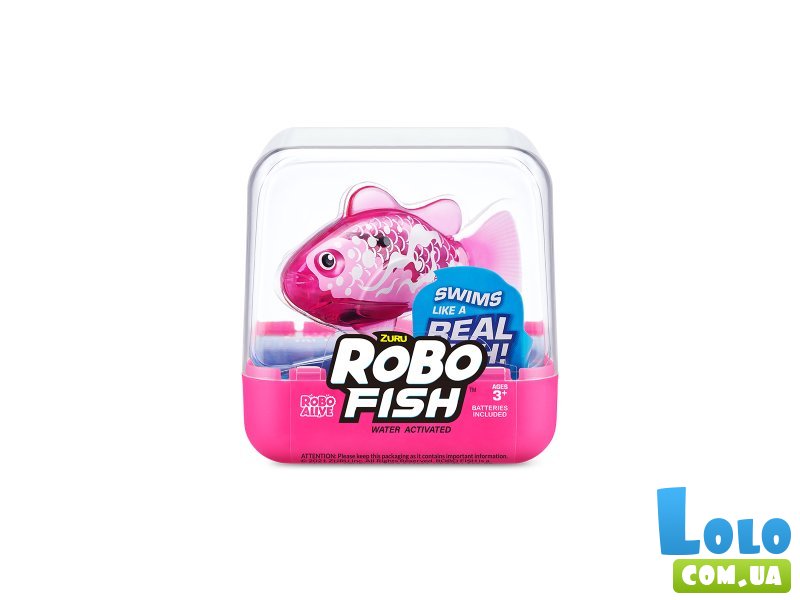 Интерактивная игрушка Роборибка, Pets & Robo Alive (розовая)