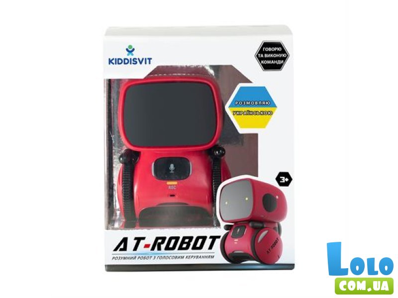 Интерактивный робот с голосовым управлением, AT-Robot (красный, укр.)
