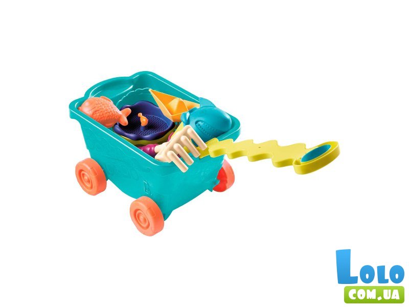 Набор для песочницы Тележка море, Battat
