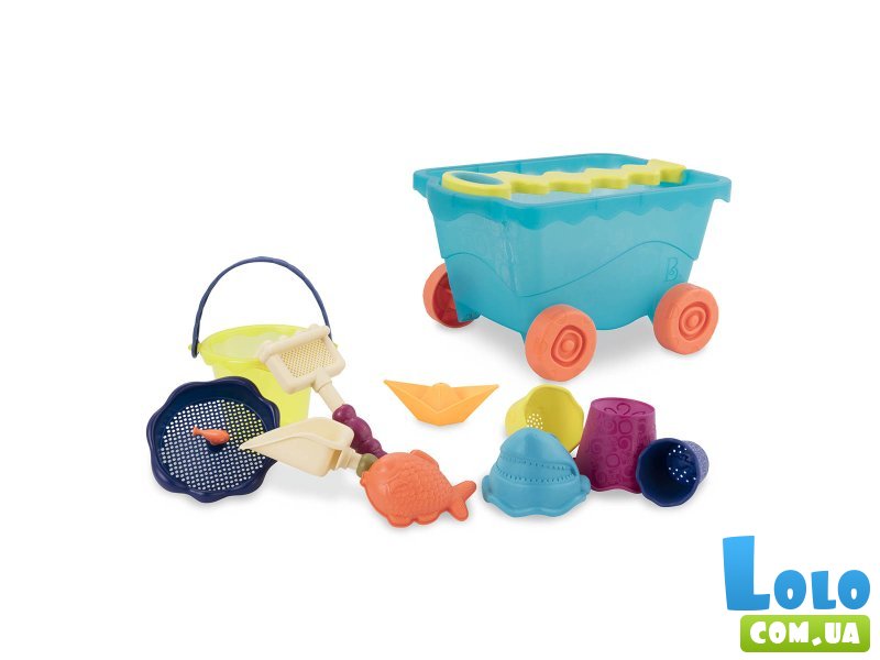 Набор для песочницы Тележка море, Battat
