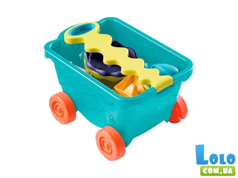 Набор для песочницы Тележка море, Battat