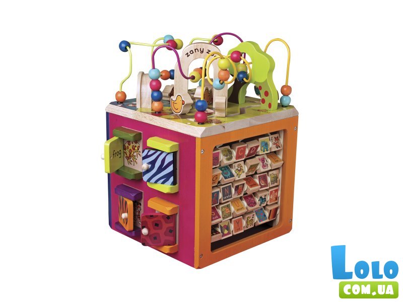 Развивающая деревянная игрушка Зоо-Куб, Battat