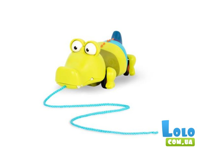 Каталка на веревочке Крокодил Клац-Клаус, Battat