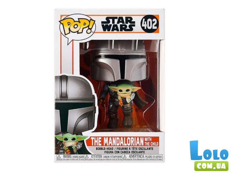 Фигурка Star Wars: Мандалорец летящий с малышом, Funko
