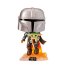 Фигурка Star Wars: Мандалорец летящий с малышом, Funko