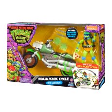 Транспорт с фигуркой серии Черепашки-Ниндзя MOVIE III Леонардо на мотоцикле, TMNT
