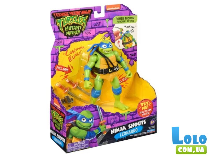 Игровая фигурка серии Черепашки-Ниндзя MOVIE III – Леонардо, TMNT