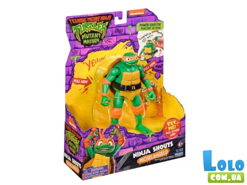 Игровая фигурка серии Черепашки-Ниндзя MOVIE III – Микеланджело, TMNT