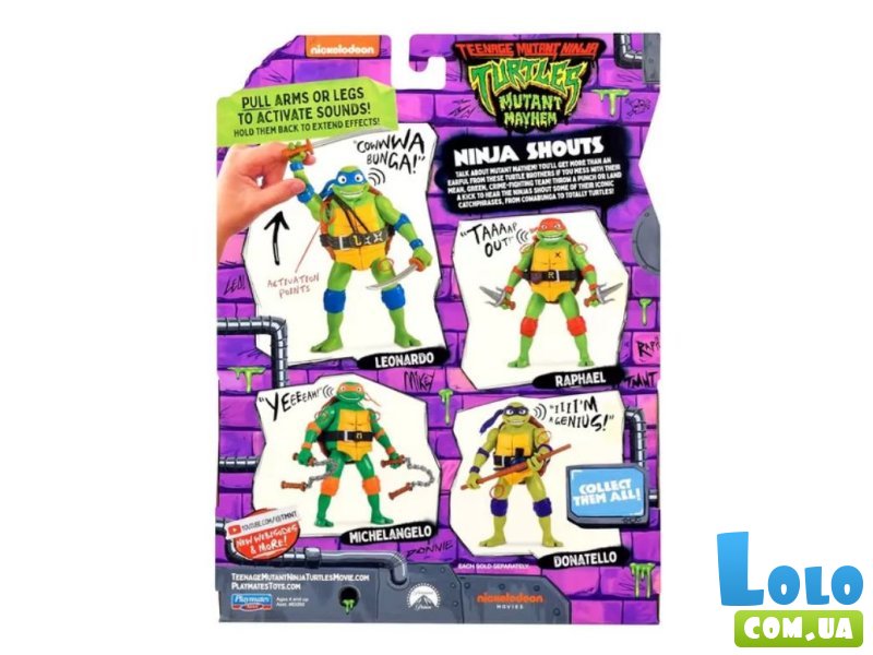 Игровая фигурка серии Черепашки-Ниндзя MOVIE III – Микеланджело, TMNT