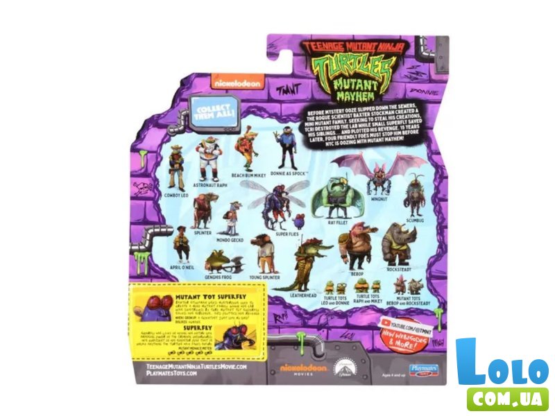 Набор игровых фигурок серии Черепашки Ниндзя - Суперфлайс, TMNT