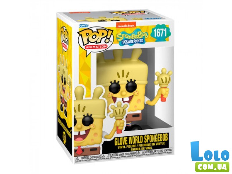 Фигурка Губка Боб с перчаткой-фонариком, Funko