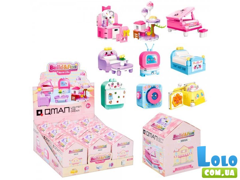 Конструктор Мебель, Qman (35016), (в ассортименте)