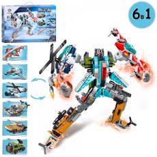 Конструктор 6 в 1 Робот-транспорт (42008), 513 дет.