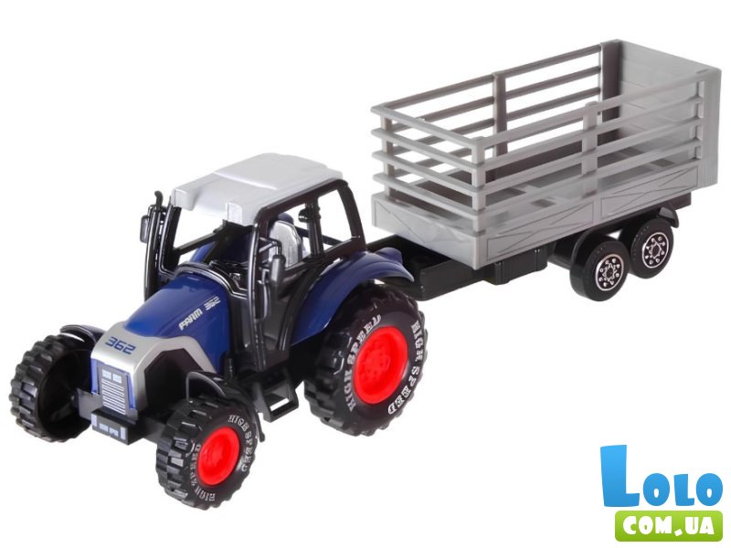 Трактор металлический с прицепом