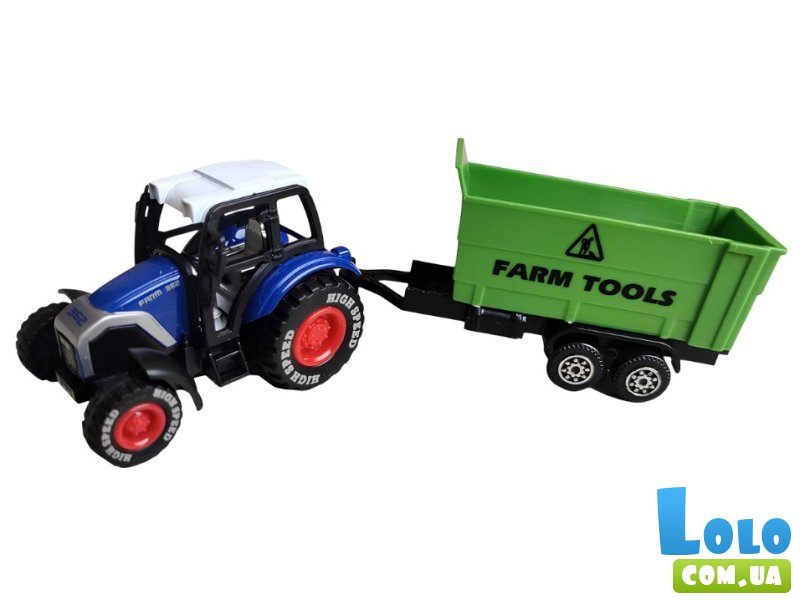 Трактор металлический с прицепом