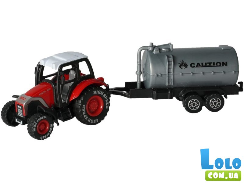 Трактор металлический с прицепом