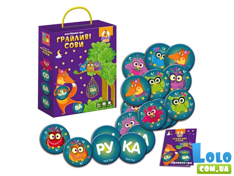Настольная игра Игривые совы, Vladi Toys