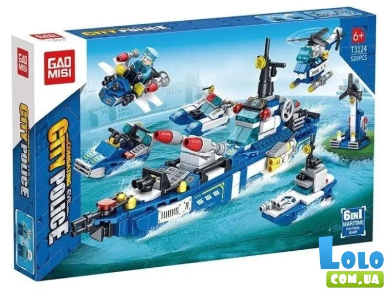 Конструктор 6 в 1 Полиция (T 3124), 520 дет.